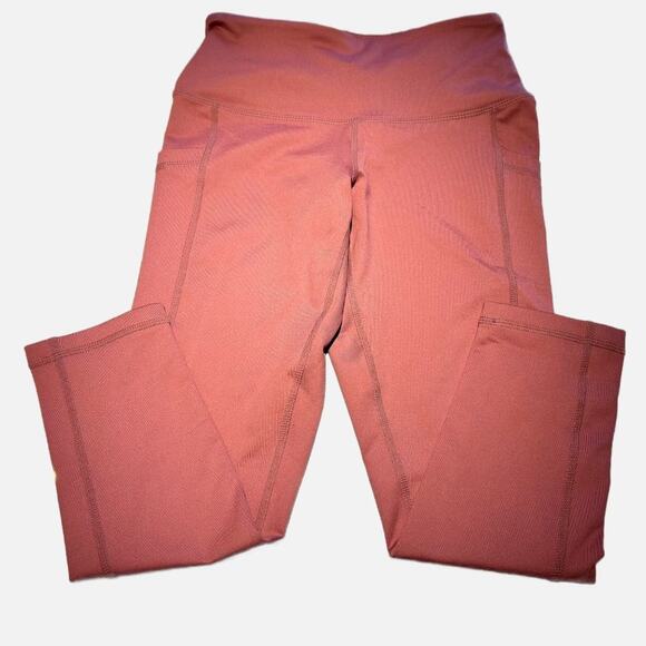 NWT Zella High Waist Daily Pocket Crop Leggings Purple Mesa Womens X-Small - Picture 3 of 9